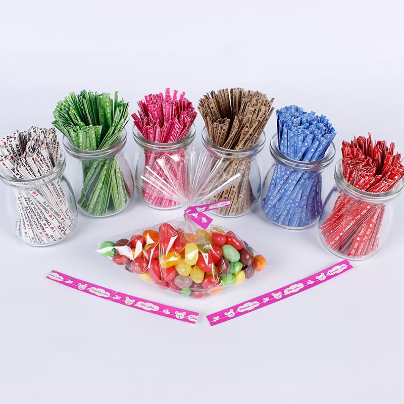 Printed wire twist tie